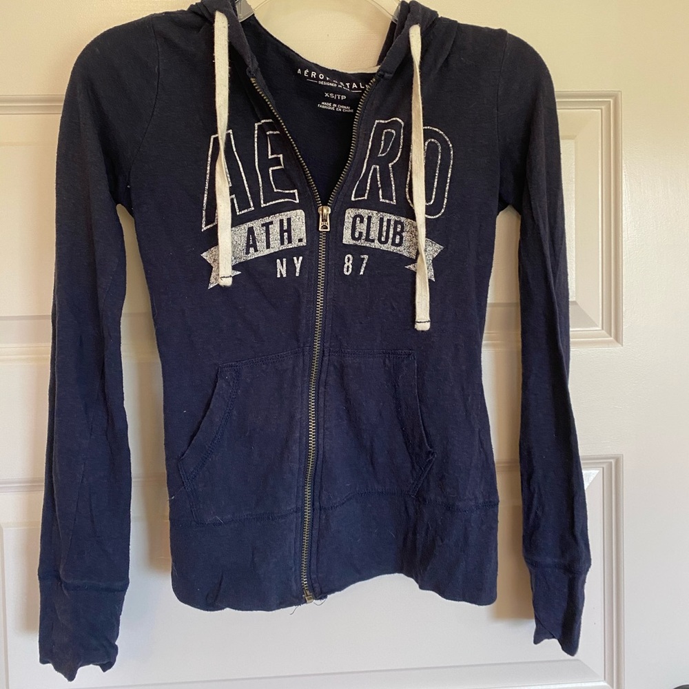 Aeropostale lightweight zip up with hood